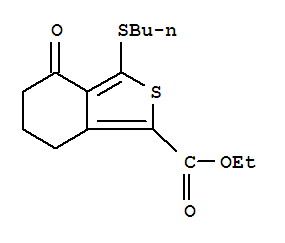 Benzo[c]thiophene-1-carboxylic acid, 3-(butylthio)-4,5,6,7-tetrahydro-4-oxo-,ethyl ester
