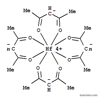 Molecular Structure of 17475-67-1 (Hafnium(IV) 2,4-pentanedionate)