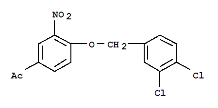 1-[4-[(3,4-dichlorophenyl)methoxy]-3-nitrophenyl]ethanone