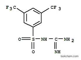 Molecular Structure of 175136-69-3 (3,5-BIS(TRIFLUOROMETHYL)BENZENESULFONYL GUANIDINE)
