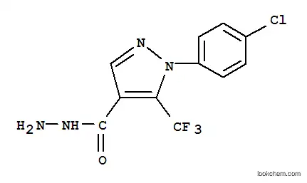 Molecular Structure of 175137-34-5 (2-(4-CHLOROPHENYL)-3-(TRIFLUOROMETHYL)PYRAZOLE-4-CARBOXYLIC ACID HYDRAZIDE)