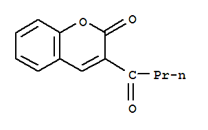 2H-1-Benzopyran-2-one,3-(1-oxobutyl)-