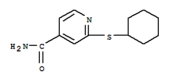 2-(Cyclohexylsulfanyl)isonicotinamide