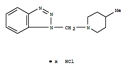1H-Benzotriazole,1-[(4-methyl-1-piperidinyl)methyl]-, hydrochloride (1: )