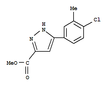 methyl 5-(4-chloro-3-methyl-phenyl)-1H-pyrazole-3-carboxylate
