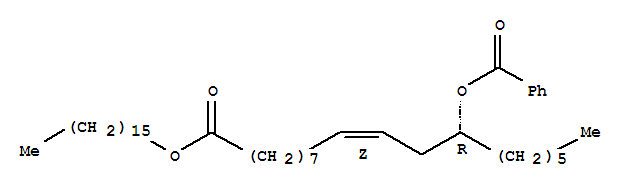 9-Octadecenoic acid, 12-(benzoyloxy)-, hexadecyl ester, (9Z,12R)-