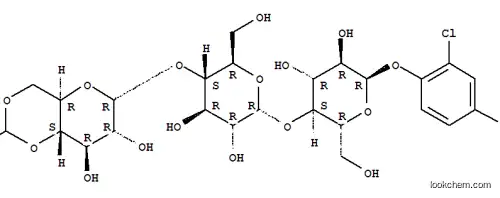 Molecular Structure of 199603-68-4 (a-D-Glucopyranoside, 2-chloro-4-nitrophenyl O-4,6-O-ethylidene-a-D-glucopyranosyl-(1®4)-O-a-D-glucopyranosyl-(1®4)-)