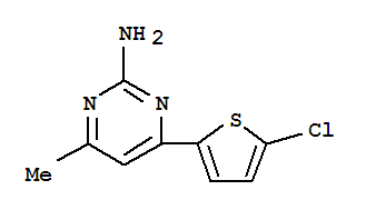 2-Pyrimidinamine,4-(5-chloro-2-thienyl)-6-methyl-