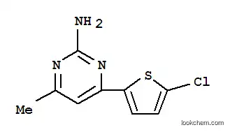 Molecular Structure of 199864-44-3 (2-Pyrimidinamine,4-(5-chloro-2-thienyl)-6-methyl-)