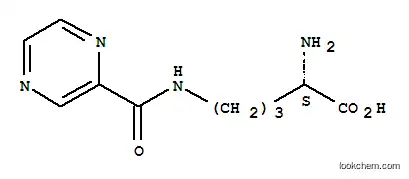 Molecular Structure of 201047-84-9 (H-ORN(PYRAZINYLCARBONYL)-OH)