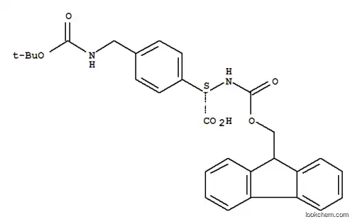 Molecular Structure of 205049-68-9 (FMOC-D, L-PHG(4-CH2NHBOC))
