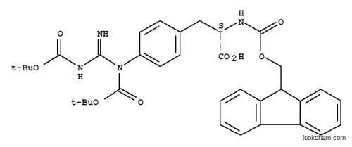 Molecular Structure of 206060-56-2 ((S)-FMOC-(4-PMC-GYANIDINO)-PHENYLALANINE)