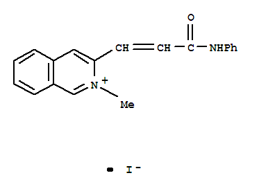Isoquinolinium,2-methyl-3-[3-oxo-3-(phenylamino)-1-propen-1-yl]-, iodide (1:1) cas  20745-66-8