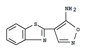 5-Isoxazolamine,4-(2-benzothiazolyl)-(9CI)
