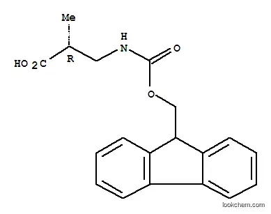 Molecular Structure of 211682-15-4 ((R)-3-(FMOC-AMINO)-2-METHYLPROPIONIC ACI)