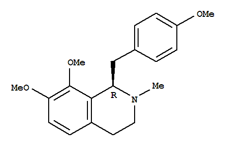 Isoquinoline,1,2,3,4-tetrahydro-7,8-dimethoxy-1-[(4-methoxyphenyl)methyl]-2-methyl-, (1R)-