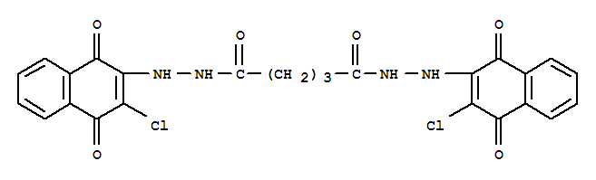 Pentanedioic acid, 1,5-bis[2-(3-chloro-1,4-dihydro-1,4-dioxo-2-naphthalenyl)hydrazide]