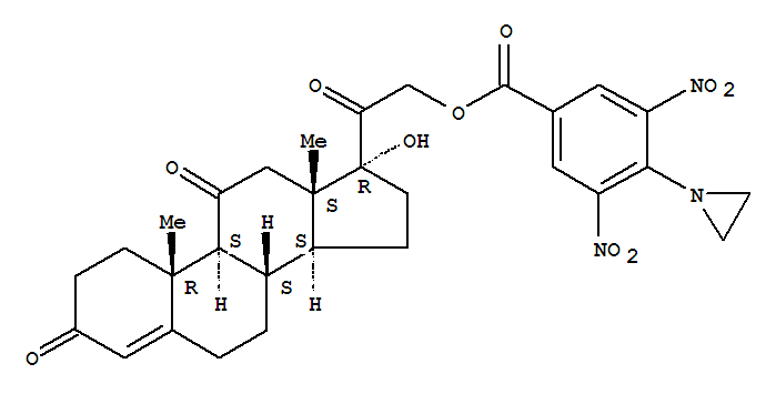 Cortisone,21-[4-(1-aziridinyl)-3,5-dinitrobenzoate] (8CI) cas  24147-55-5