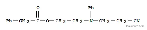 Molecular Structure of 24655-82-1 (2-((2-cyanoethyl)(phenyl)amino)ethyl 2-phenylacetate)