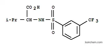 Molecular Structure of 250714-85-3 (N-([3-(TRIFLUOROMETHYL)PHENYL]SULFONYL)VALINE)