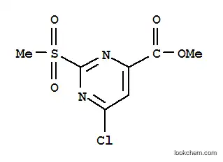 Molecular Structure of 25742-28-3 (Methyl 6-chloro-2-(Methylsulfonyl)pyriMidine-4-carboxylate)