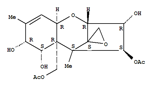 Trichothec-9-ene-3,4,7,8,15-pentol,12,13-epoxy-, 4,15-diacetate, (3a,4b,7a,8a)- (9CI)