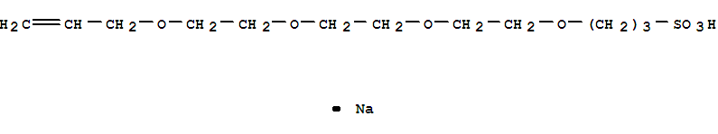 POLYETHYLENEGLYCOL(10 EO) ALLYL (3-SULFOPROPYL) DIETHER, POTASSIUM SALT(26303-63-9)
