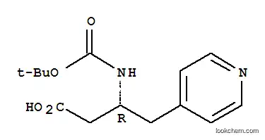 Molecular Structure of 269396-68-1 (Boc-(R)-3-amino-4-(4-pyridyl)-butyric acid)
