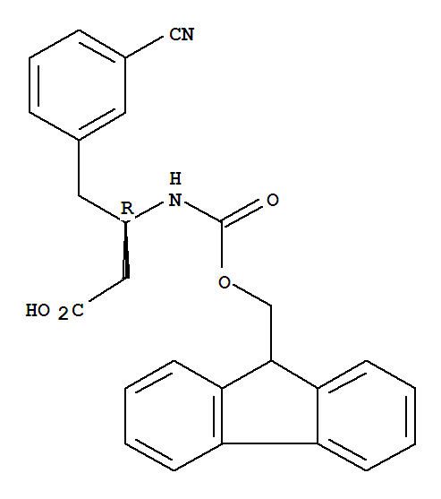(R)-3-((((9H-FLUOREN-9-YL)METHOXY)CARBONYL)AMINO)-4-(3-CYANOPHENYL)BUTANOIC ACID  CAS NO.269726-84-3