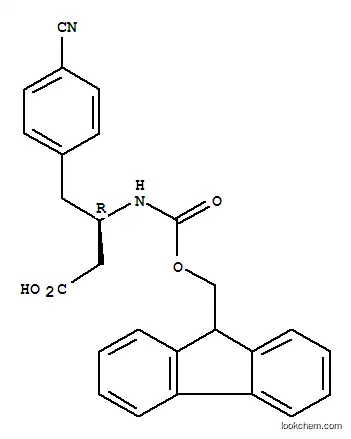 Molecular Structure of 269726-87-6 (Fmoc-(R)-3-Amino-4-(4-cyano-phenyl)-butyric acid)