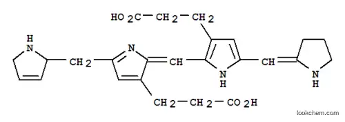 Molecular Structure of 28379-07-9 (21H-Biline-8,12-dipropanoicacid, 1,2,3,15,16,19,22,24-octahydro- (9CI))