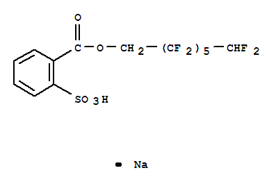 Benzoicacid, 2-sulfo-, 1-(2,2,3,3,4,4,5,5,6,6,7,7-dodecafluoroheptyl) ester, sodiumsalt (1:1)