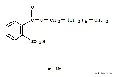 Molecular Structure of 29811-19-6 (sodium 1-(2,2,3,3,4,4,5,5,6,6,7,7-dodecafluoroheptyl) 2-sulphonatobenzoate)