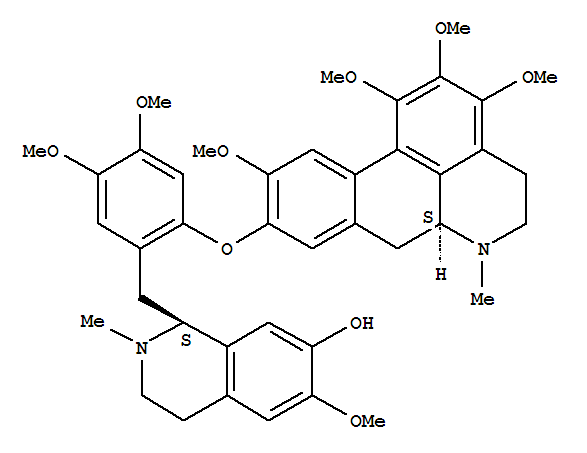7-Isoquinolinol,1-[[4,5-dimethoxy-2-[[(6aS)-5,6,6a,7-tetrahydro-1,2,3,10-tetramethoxy-6-methyl-4H-dibenzo[de,g]quinolin-9-yl]oxy]phenyl]methyl]-1,2,3,4-tetrahydro-6-methoxy-2-methyl-,(1S)-