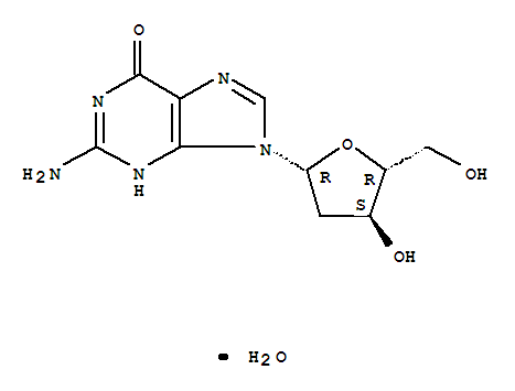 Guanosine,2'-deoxy-, monohydrate (9CI)