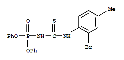 Phosphoramidic acid, [(2-bromo-p-tolyl)thiocarbamoyl]-,diphenyl ester (7CI,8CI) cas  3143-69-9