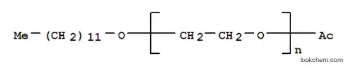 Molecular Structure of 32289-26-2 (Poly(oxy-1,2-ethanediyl),a-acetyl-w-(dodecyloxy)-)