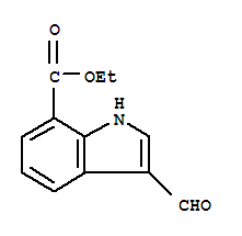 3-Formylindole-7-carboxylic acid ethyl ester  Cas no.927181-98-4 98%