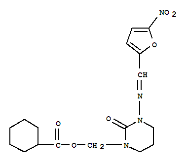 (1-(5-NITRO-FURAN-2-YL)METHYLENEAMINO)TETRAHYDROPYRIMIDINE-2-ONE METHANOL CYCLOHEXANOCARBOXYLATECAS