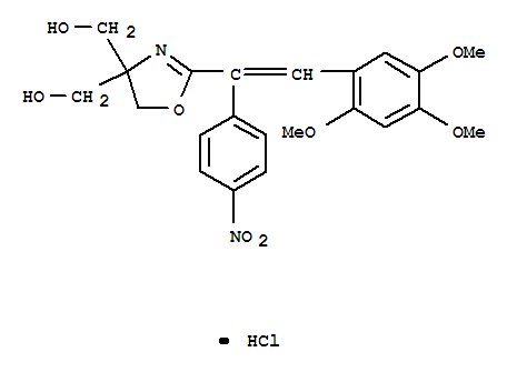 4,4(5H)-Oxazoledimethanol,2-[1-(4-nitrophenyl)-2-(2,4,5-trimethoxyphenyl)ethenyl]-, hydrochloride (1:1)