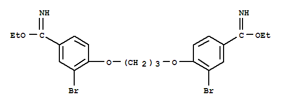 Benzenecarboximidicacid, 4,4'-[1,3-propanediylbis(oxy)]bis[3-bromo-, diethyl ester (9CI)