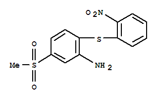 Benzenamine,5-(methylsulfonyl)-2-[(2-nitrophenyl)thio]-