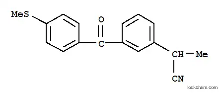 Molecular Structure of 93778-23-5 (2-[3-[4-(methylthio)benzoyl]phenyl]propiononitrile)
