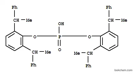 Molecular Structure of 93778-25-7 (2,6-bis(1-phenylethyl)phenyl hydrogenphosphate)