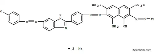 Molecular Structure of 93803-37-3 (disodium 4-amino-5-hydroxy-3-[[4-[5-[(4-hydroxyphenyl)azo]-1H-benzimidazol-2-yl]phenyl]azo]-6-(phenylazo)naphthalene-2,7-disulphonate)