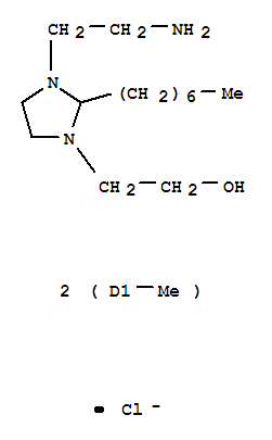 1H-Imidazolium,1-(2-aminoethyl)-2-(dimethylheptyl)-4,5-dihydro-3-(2-hydroxyethyl)-, chloride(9CI)
