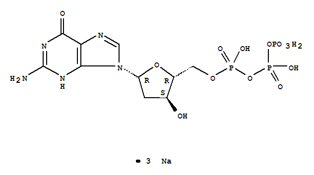Guanosine 5'-(tetrahydrogen triphosphate), 2'-deoxy-, trisodium salt