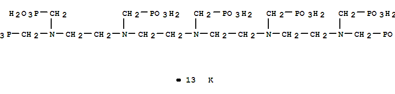 Phosphonic acid,[[(phosphonomethyl)imino]bis[2,1-ethanediyl[(phosphonomethyl)imino]-2,1-ethanediylnitrilobis(methylene)]]tetrakis-,tridecapotassium salt (9CI)