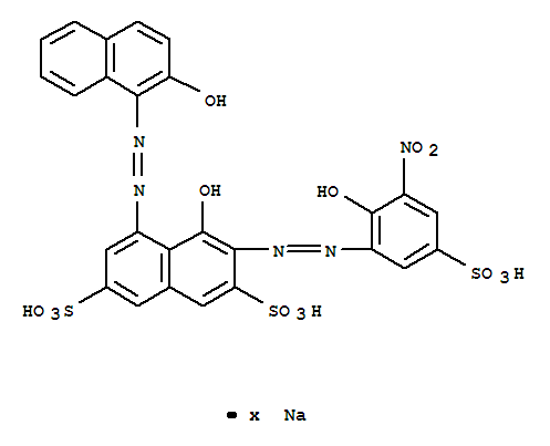 2,7-Naphthalenedisulfonicacid,4-hydroxy-5-[2-(2-hydroxy-1-naphthalenyl)diazenyl]-3-[2-(2-hydroxy-3-nitro-5-sulfophenyl)diazenyl]-,sodium salt (1: )