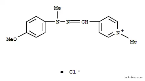 Molecular Structure of 93940-65-9 (4-[[(4-methoxyphenyl)methylhydrazono]methyl]-1-methylpyridinium chloride)